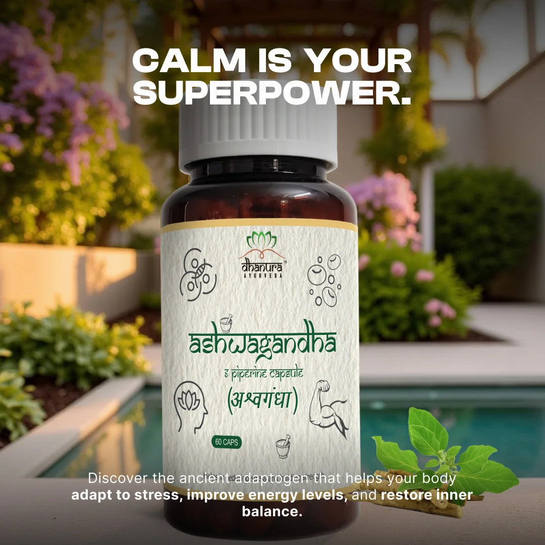 Powerful Ashwagandha : Feel calm. Think clear. Stay balanced.